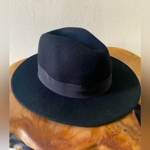 Black Wool Top Hat for Men